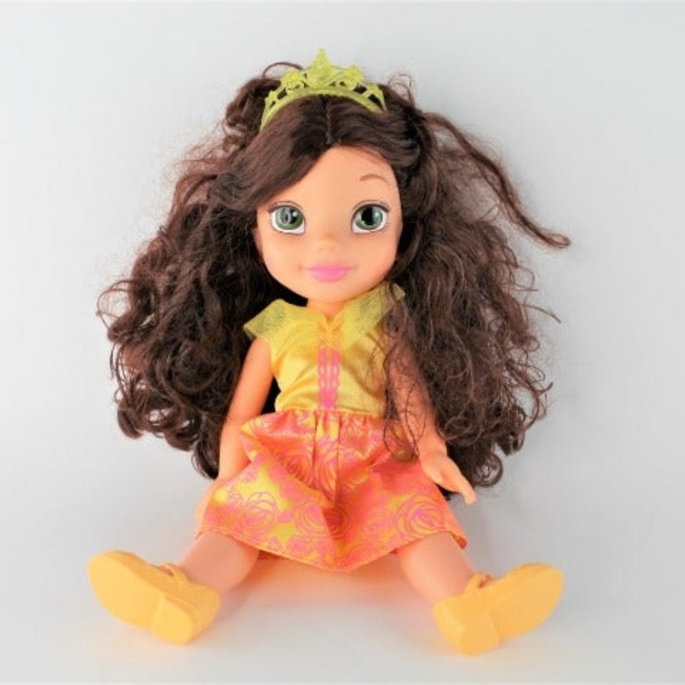 Disney Jakks Pacific Princess Belle Beauty and the Beast 14" Toddler Doll EUC